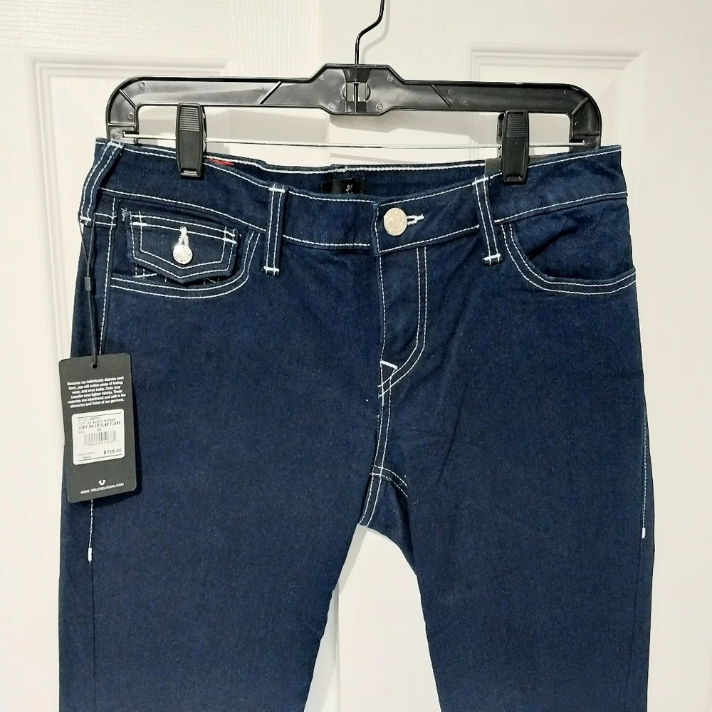 True Religion Joey Low Rise Flare Jeans, NWT, Size 29 - Picture 2 of 12